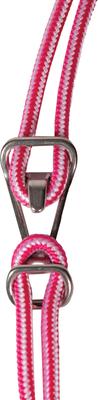 Show full view: Professional's Choice Easy On Rope Horse Halter with Lead, Pink, 10-ft slide 2 of 2