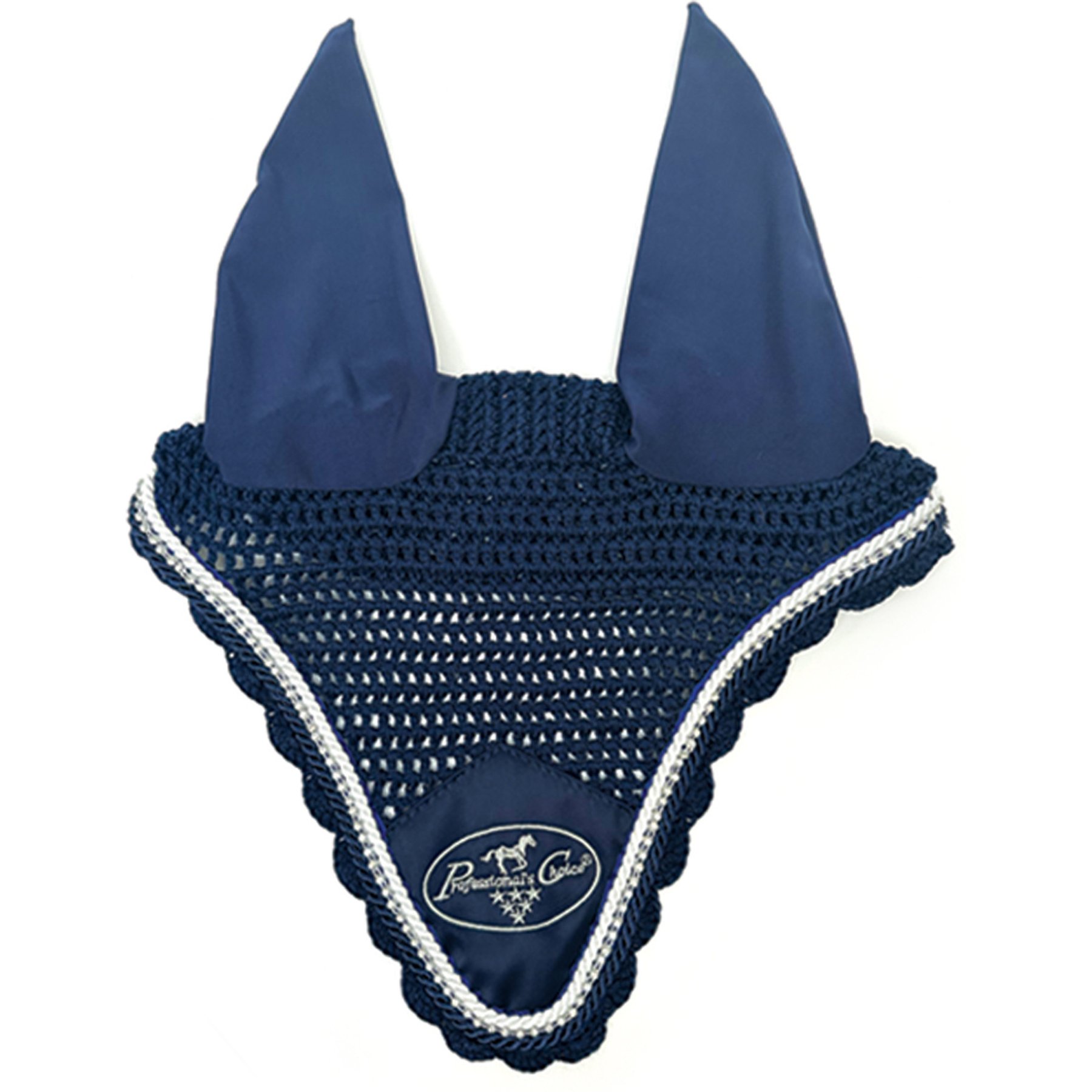 Professional's Choice Horse Ear Bonnet, Navy, Horse