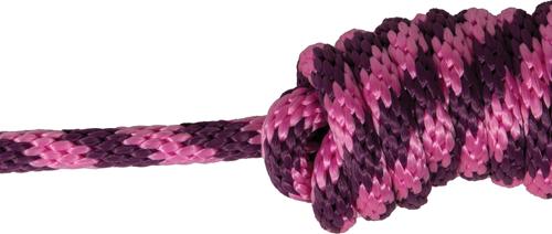 Show full view: Equisential by Professional's Choice Rope Horse Halter with Lead, Wine/Pink, 8-ft long slide 2 of 2