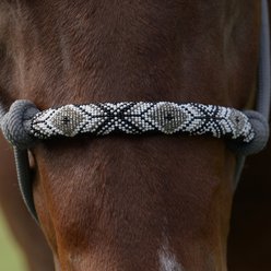 Professional's Choice Beaded Rope Horse Halter, Charcoal slide 2 of 3