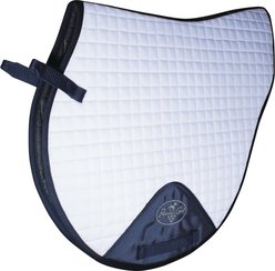 Professional's Choice Cross Country Horse Saddle Pad, White/Navy, 23 x 20-in