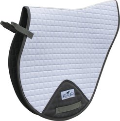 Professional's Choice Cross Country Horse Saddle Pad, White/Charcoal, 23 x 20-in