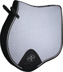 Professional's Choice Jumping Horse Saddle Pad, Charcoal/Demin, 21.5 x 20.5-in