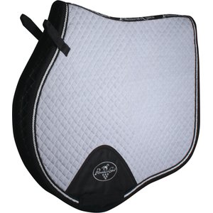 Professional's Choice Jumping Horse Saddle Pad, Charcoal/Demin, 21.5 x 20.5-in