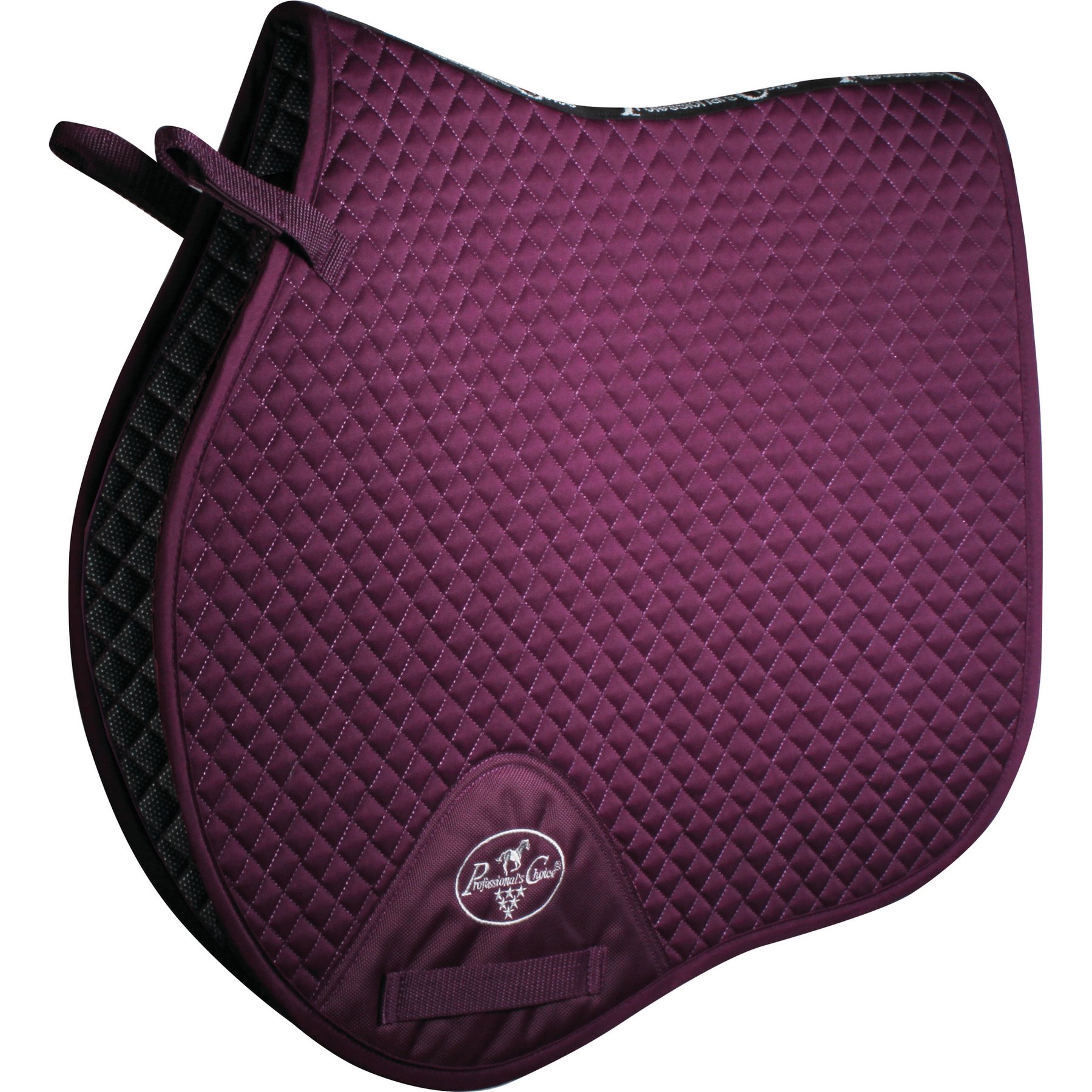 Professional's Choice Jumping Horse Saddle Pad, Purple, 21.5 x 20.5-in