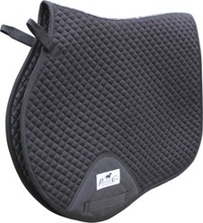 Professional's Choice Jumping Horse Saddle Pad, Black, 21.5 x 20.5-in