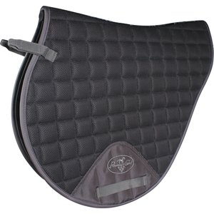 Professional's Choice Mesh VenTECH Cross Country Horse Saddle Pad, Charcoal, 23 x 20-in