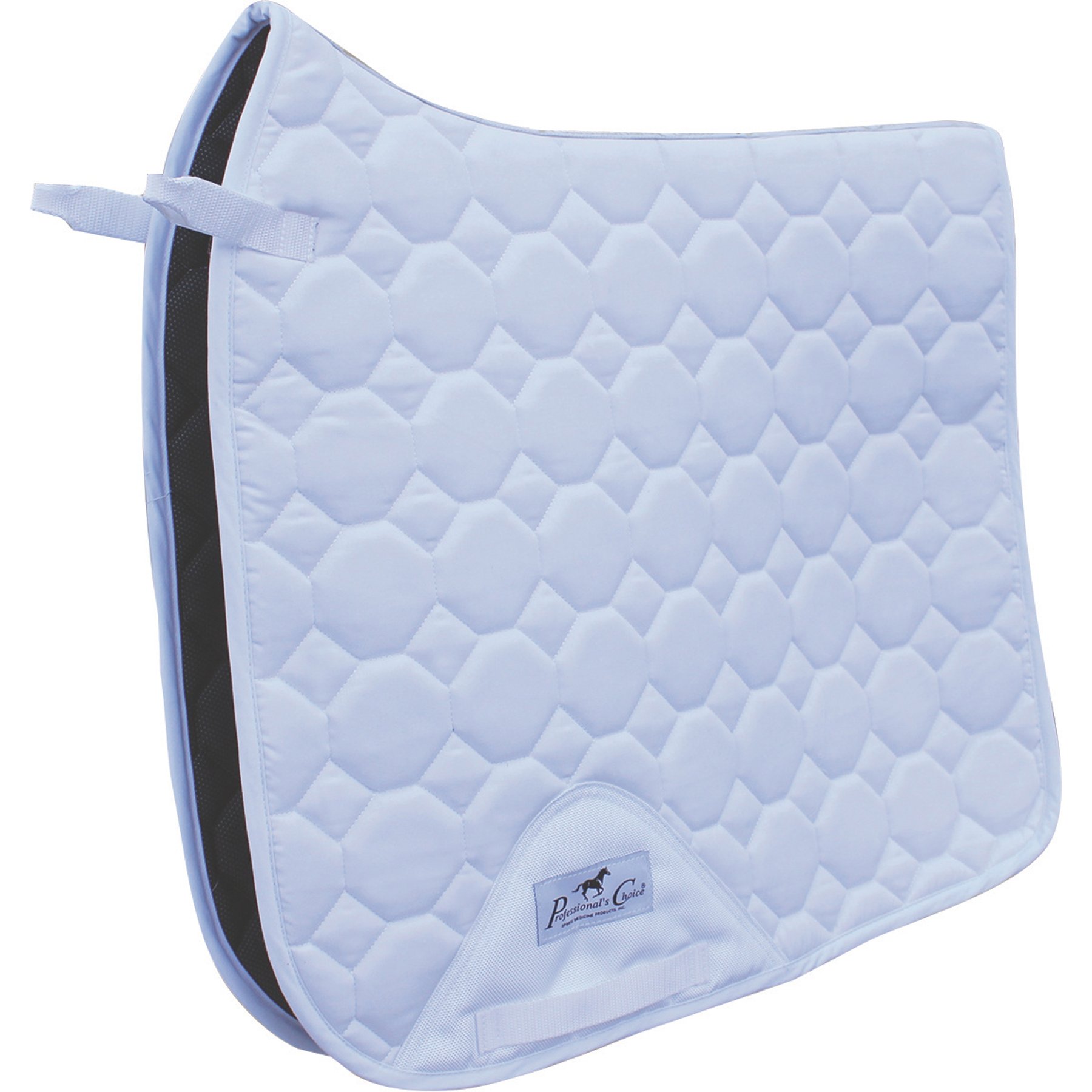 Professional's Choice Dressage Horse Saddle Pad, White, 24 x 21.5-in