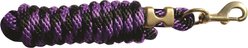 Professional's Choice Poly Braided Horse Lead Rope, Black/Purple, 10-ft