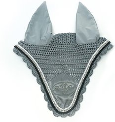 Professional's Choice Horse Ear Bonnet, Charcoal, Horse