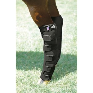 Professional's Choice Nine Pocket Ice Horse Boots, Black, 2 count