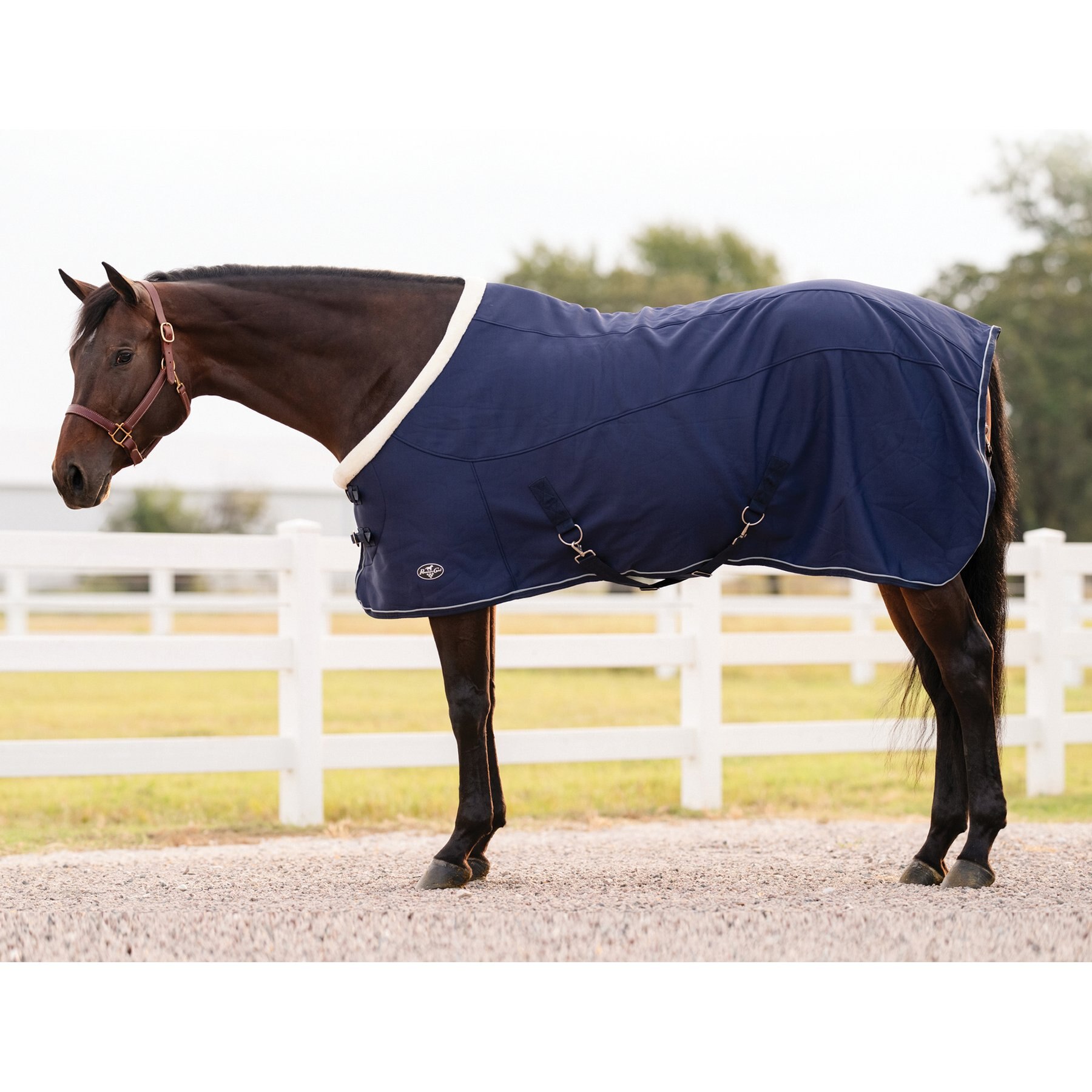 Professional's Choice Soft Shell Horse Cooler, Navy, 81-in