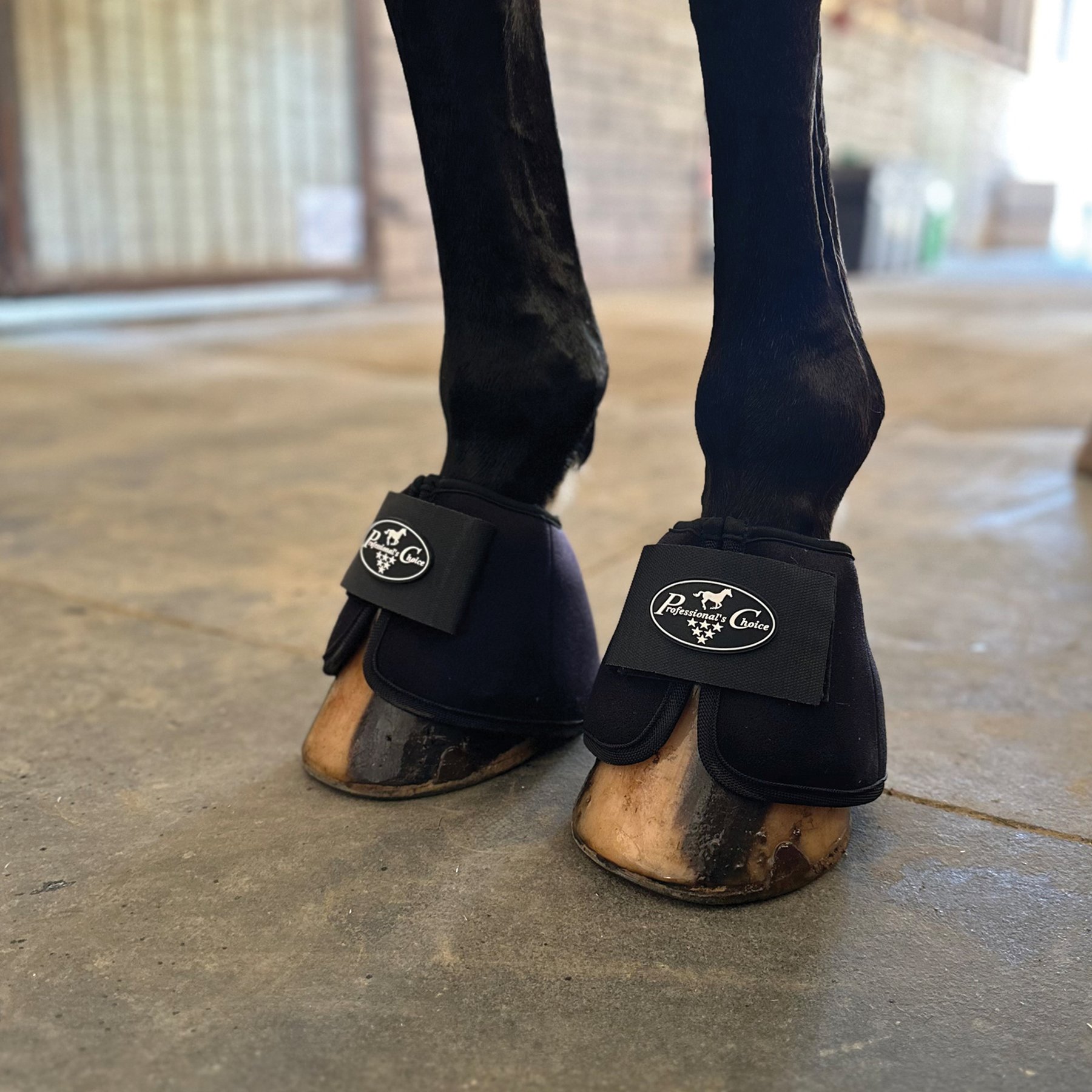 Professional's Choice Ice Bell Horse Boot, Black, Large, 2 count