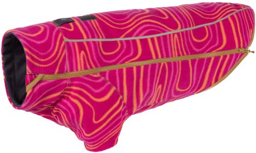 Show full view: Ruffwear Climate Changer Stripes Dog Jacket, Strata, X-Small slide 2 of 8