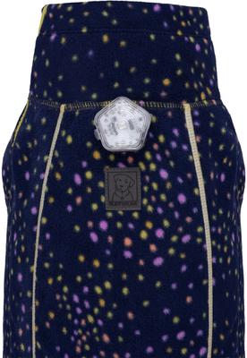 Show full view: Ruffwear Climate Changer Polka Dot Dog Jacket, Galaxy, Small slide 4 of 9