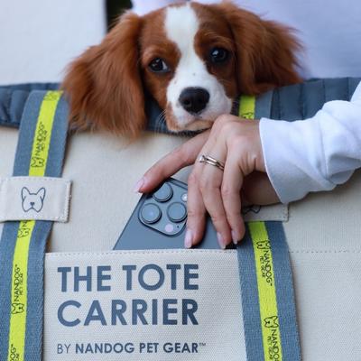 Show full view: Nandog City Tote Dog Carrier Bag, Beige slide 6 of 8