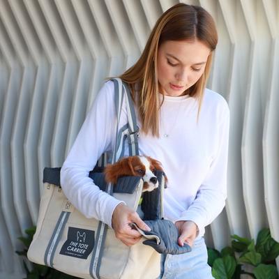 Show full view: Nandog City Tote Dog Carrier Bag, Beige slide 5 of 8