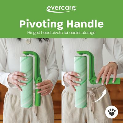 Show full view: Evercare Pet Plus Easy-Store Mega 50 Layer Handheld Dog & Cat Lint Roller, Green slide 3 of 7