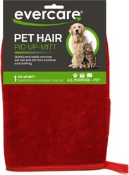 Evercare Pet Plus Dog & Cat Hair Pic-Up-Mitt, Red