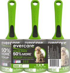 Evercare Pet Plus 100 Layer Dog & Cat Lint Roller, Green, 3 count