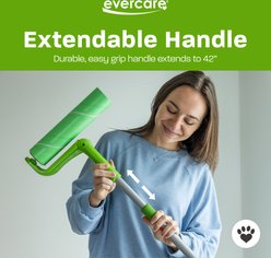 Evercare Pet Plus Easy-Store Mega 25 Layer Extended Handle Dog & Cat Lint Roller, Green slide 2 of 7