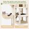 Show in main carousel: Globlazer 51-in Curved Series Modern Cat Tower, Beige slide 6 of 8