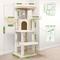 Show in main carousel: Globlazer 51-in Curved Series Modern Cat Tower, Beige slide 2 of 8