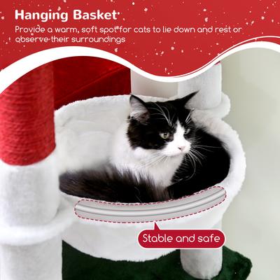 Show full view: Globlazer 72-in Christmas Cat Tree, Red, White, Green slide 4 of 8