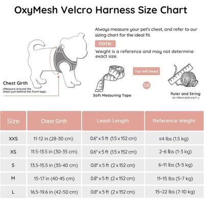 Show full view: Bella & Pal OxyMesh Velcro Step-in Harness & Leash Set, Coral Pink, X-Small slide 4 of 7