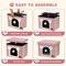 Show in main carousel: Heeyoo Polyester Indoor Bed Cave Cat House with Lid, Fluffy Ball & Scratch Pad, Pink slide 8 of 8