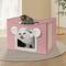 Show in main carousel: Heeyoo Polyester Indoor Bed Cave Cat House with Fluffy Ball & Scratch Pad, Pink slide 6 of 7