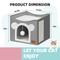 Show in main carousel: Heeyoo Polyester Indoor Bed Cave Cat House with Fluffy Ball & Scratch Pad, Light Grey slide 2 of 7