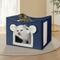 Show in main carousel: Heeyoo Polyester Indoor Bed Cave Cat House with Fluffy Ball & Scratch Pad, Navy slide 6 of 8