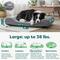 Show in main carousel: FurHaven Ultra Plush Luxe Lounger Orthopedic Cat & Dog Bed with Removable Cover, Gray, Large slide 3 of 11