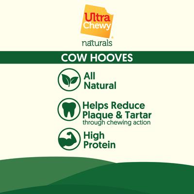Show full view: Ultra Chewy Naturals Hoof Beef Chew Dog Treats, 4 count slide 5 of 6