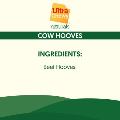 Show full view: Ultra Chewy Naturals Hoof Beef Chew Dog Treats, 4 count slide 4 of 6