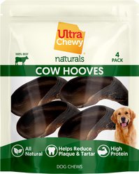 Ultra Chewy Naturals Hoof Beef Chew Dog Treats, 4 count