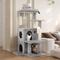 Show in main carousel: Globlazer 50-inch Cat Tree House with Steps, Light Gray slide 1 of 8