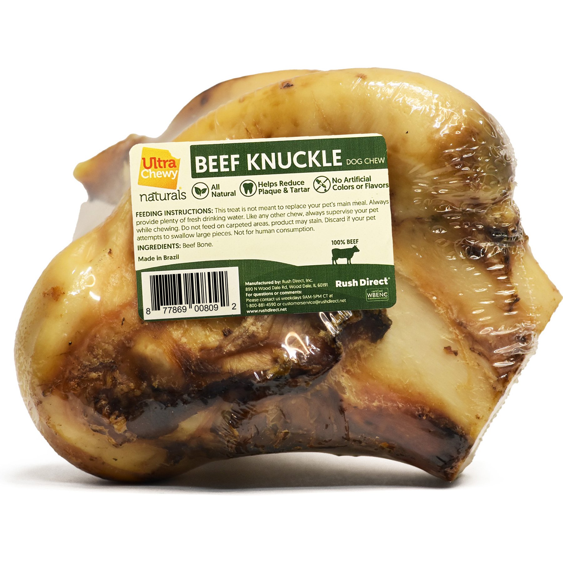 Ultra Chewy Naturals Beef Knuckle Bone Chew Dog Treats