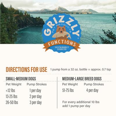 Show full view: Grizzly Joint Aid Liquid Hip & Joint Health Supplement for Dog & Cat, 32-fl oz bottle slide 7 of 12