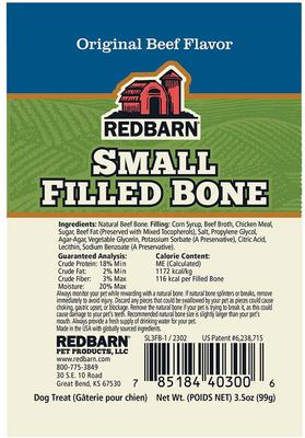 Show full view: Redbarn Small Beef Filled Bones Dog Treats, 2.5-in chew, 1 count slide 10 of 12