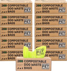 Natural Pet Partners Commercial Compostable Bulk Roll Dog Waste Bags, 10 Rolls, 2000 count
