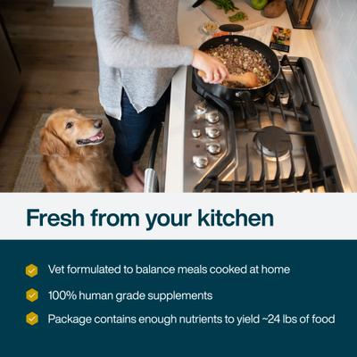 Show full view: JustFoodForDogs DoItYourself Fish & Sweet Potato Recipe Fresh Dog Food Recipe & Nutrient Blend, 5.92-oz bag slide 8 of 12