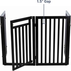 TRIXIE Wooden Dog Gate, Espresso Brown, 31.5-in slide 2 of 5