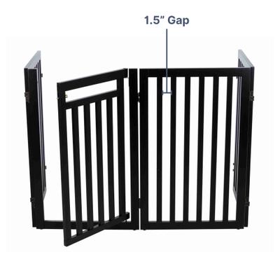 Show full view: TRIXIE Wooden Dog Gate, Espresso Brown, 31.5-in slide 3 of 5