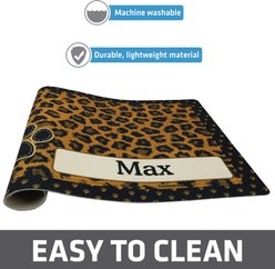 Drymate Leopard Personalized Dog & Cat Placemat, Tan slide 2 of 4