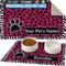 Show in main carousel: Drymate Leopard Zebra Personalized Dog & Cat Placemat, Pink slide 1 of 9