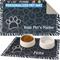 Show in main carousel: Drymate Leopard Zebra Personalized Dog & Cat Placemat, Black slide 1 of 7