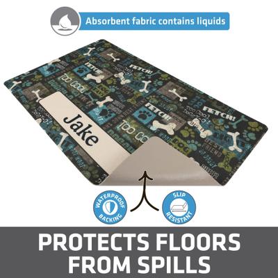 Show full view: Drymate Green Best Friend Personalized Dog Placemat, Small slide 3 of 6