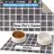 Show in main carousel: Drymate Black Paw Plaid Personalized Dog & Cat Placemat, Large slide 1 of 5